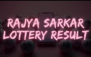 rajya sarkar lottery result